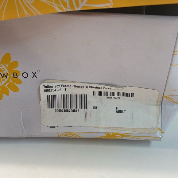 NWT Yellow Box Women’s leather booties sz 7 Chestnut Brown - Picture 8 of 8